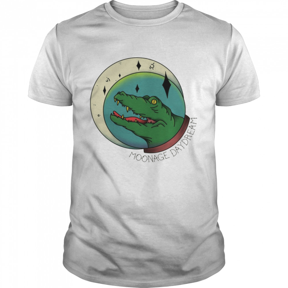 Gator Animated Art Moonage Daydream David Bowie shirt Classic Men's T-shirt