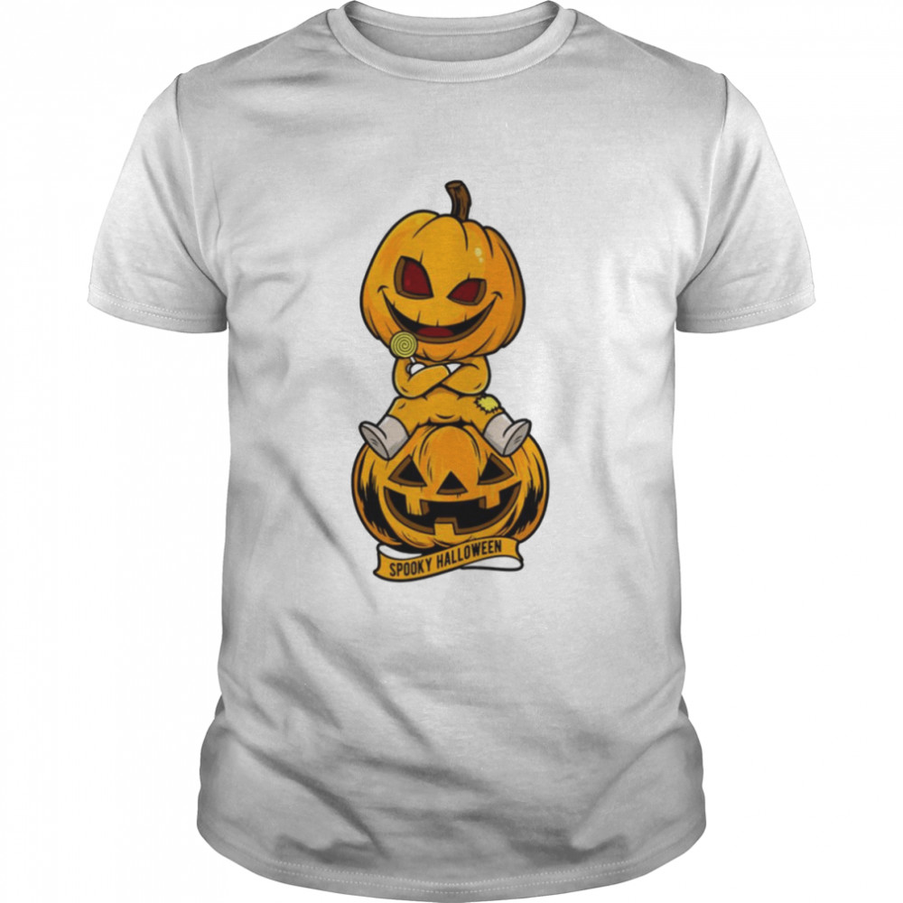 Iconic Design Of Halloween Scary Pumpkin Head shirt