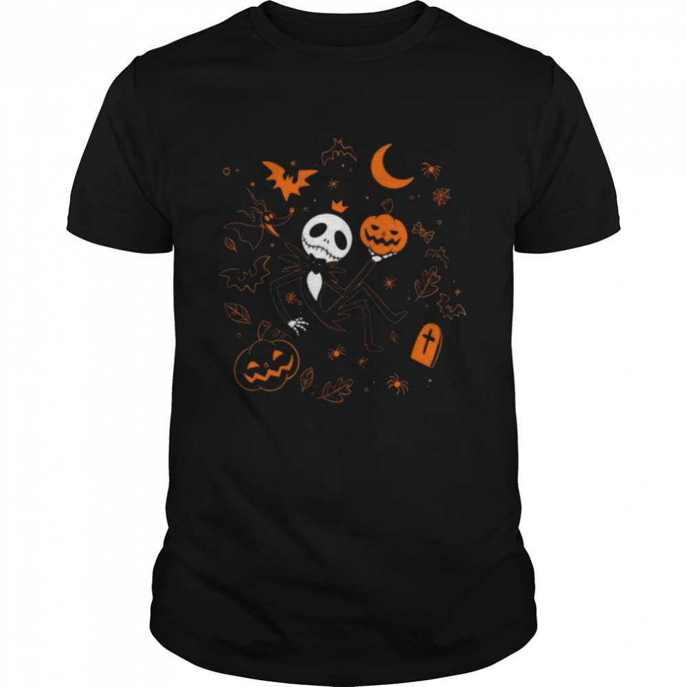 Jack skellington and pumpkin halloween 2022 shirt
