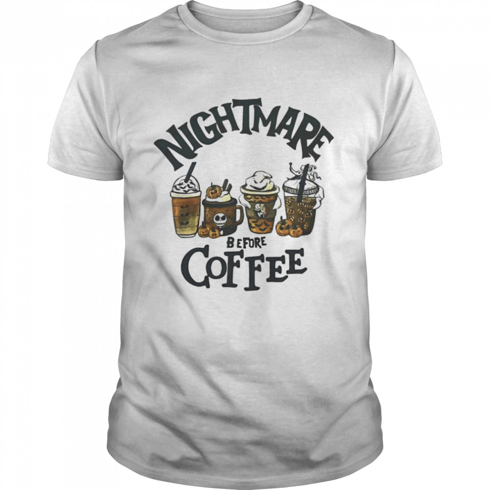 Jack Skellington nightmare before coffee unisex T-shirt