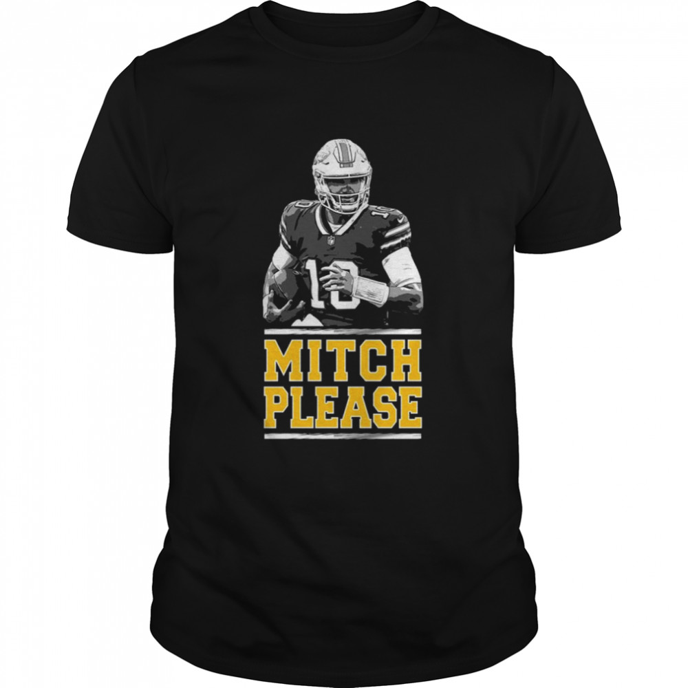 Mitch Please Black And White Art Football shirt