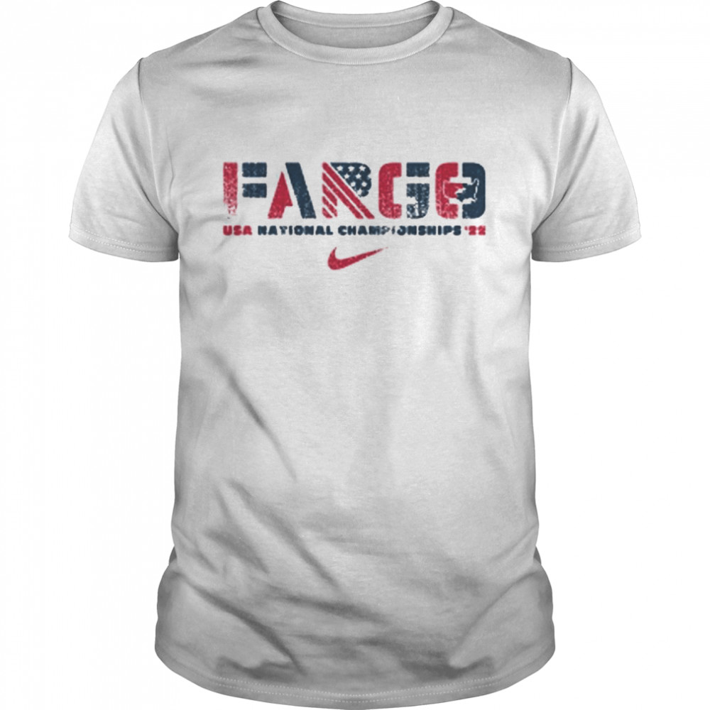 Nike Men’s USA Wrestling Fargo 2022 USA Flag shirt