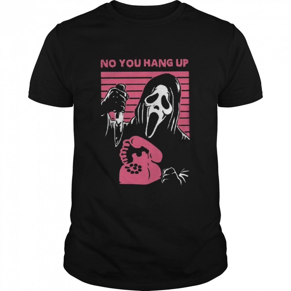 Pink Ghost No You Hang Up Halloween T-Shirt