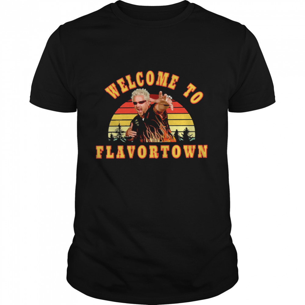 Retro Guy Fieri Welcome To Flavortown shirt