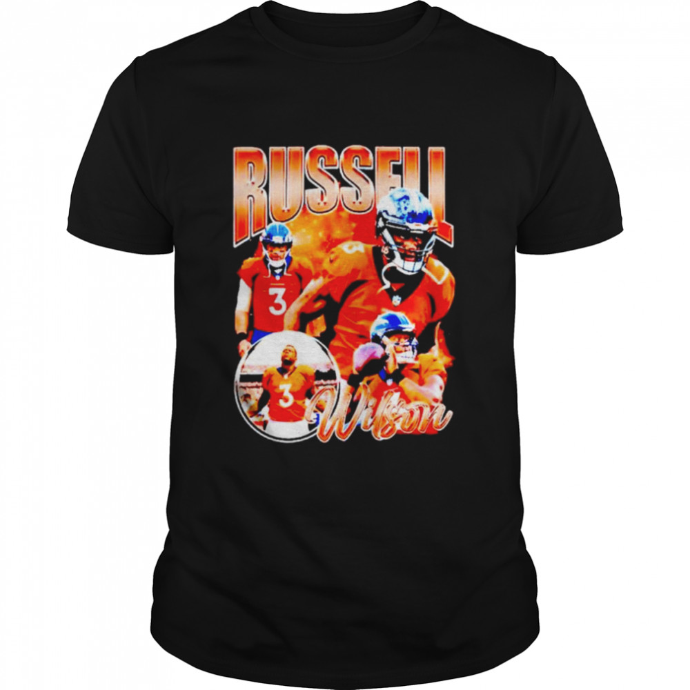 Russell Wilson Denver Broncos Nfl Football T-shirt