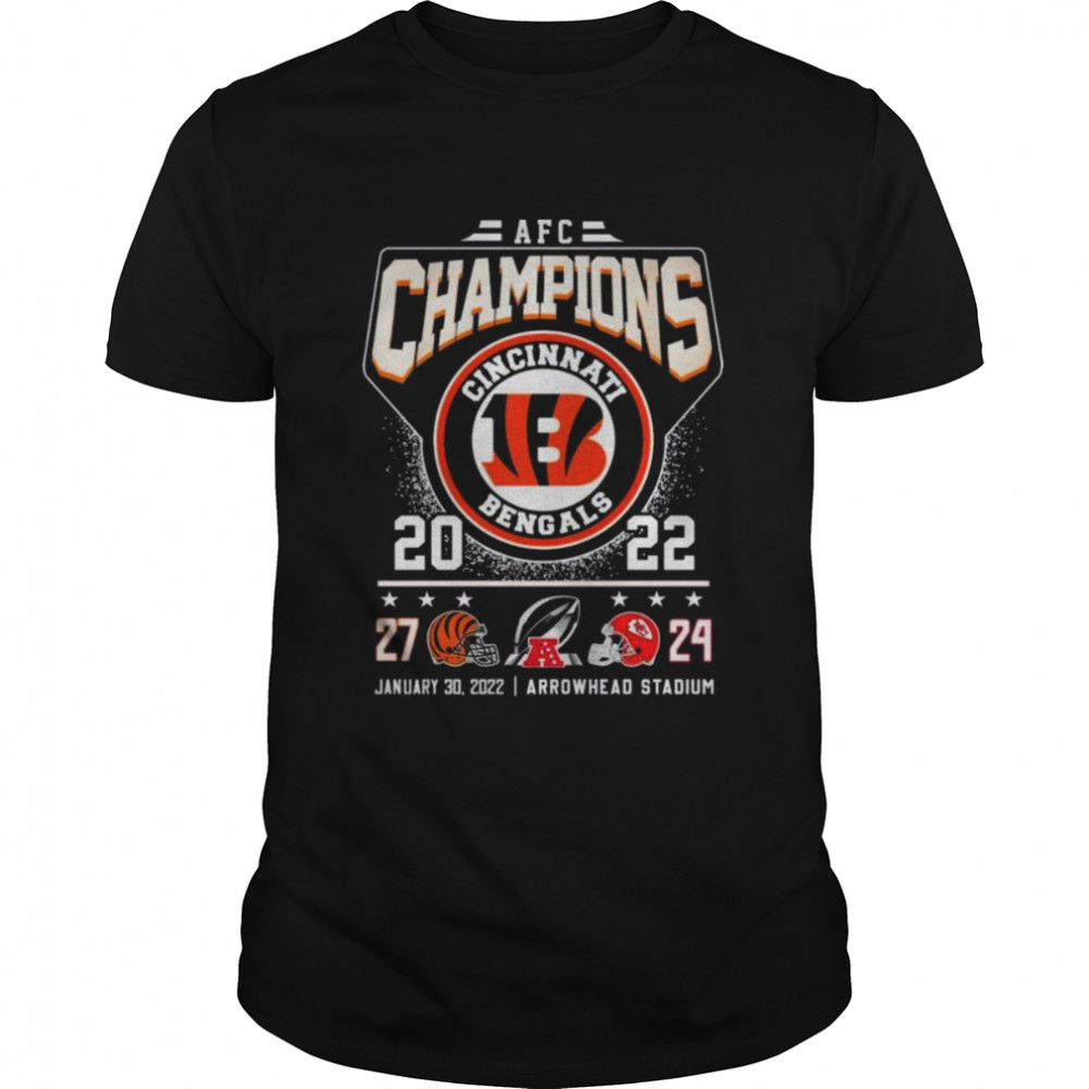 Cincinnati Bengals and Kansas City Chiefs AFC Champions 2022 shirt