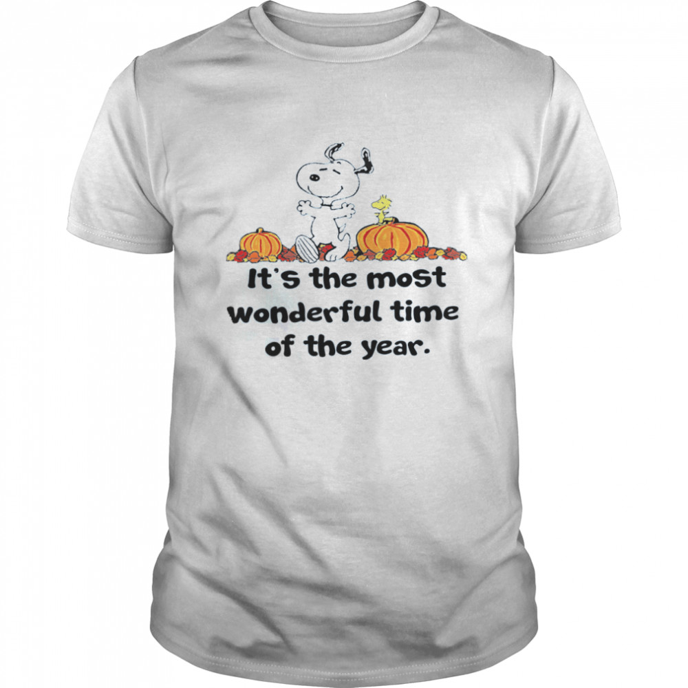It’s The Most Wonderful Time Of The Year Snoopy Dog Autumn Pumpkins shirt