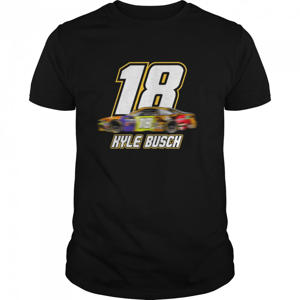 Racing Car Kyle Busch 18 Gift For Fans shirt