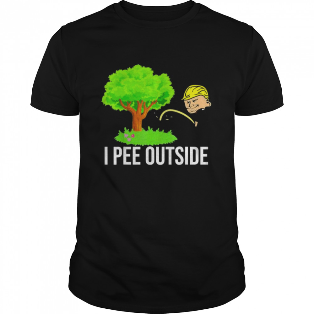 Trump I Pee Outside I Love Peeing Outside Camping Tee  Classic Men's T-shirt