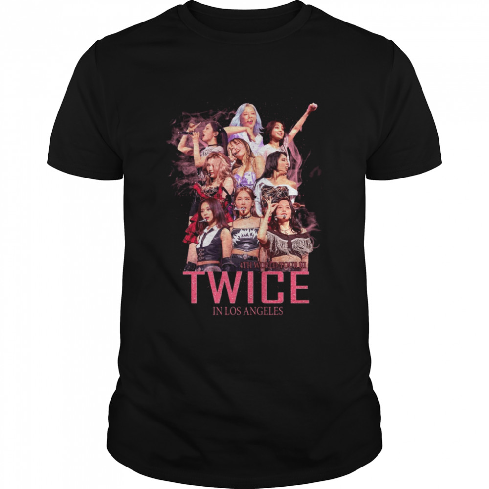 Twice 4th World Tour III In LA Vintage Retro For ONCE shirt