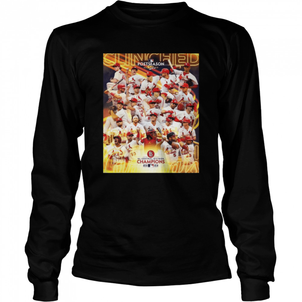 2022 NL Central Champions St Louis Cardinals Baseball Team  Long Sleeved T-shirt