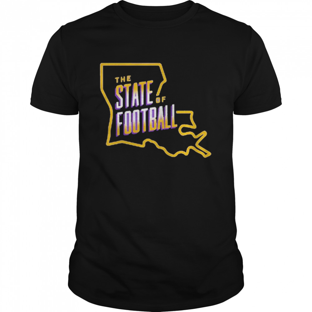 Louisiana State university state of football shirt