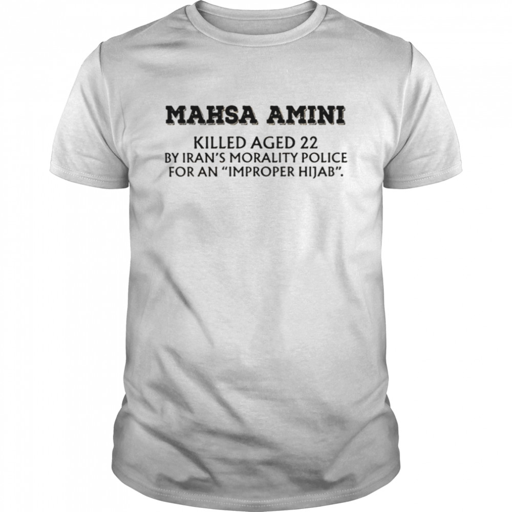 Mahsa amini i stand with the women of iran women right shirt Classic Men's T-shirt