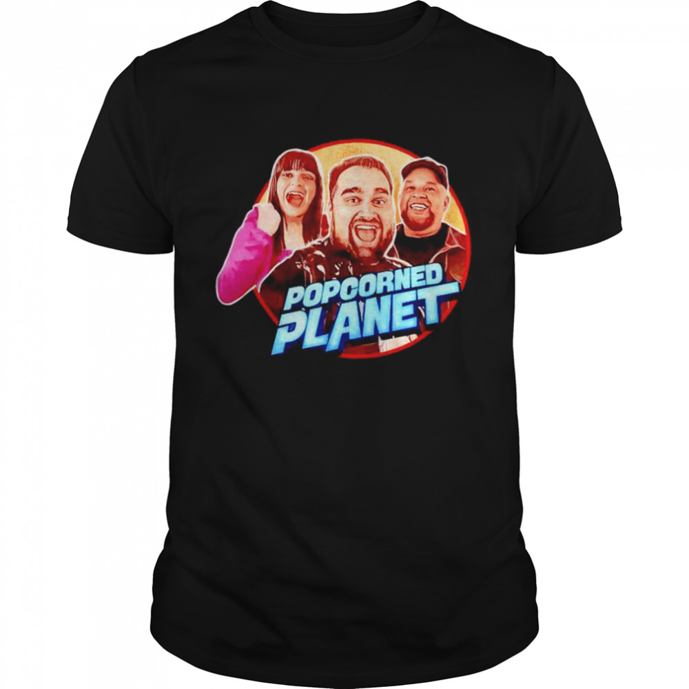Popcorned planet shirt