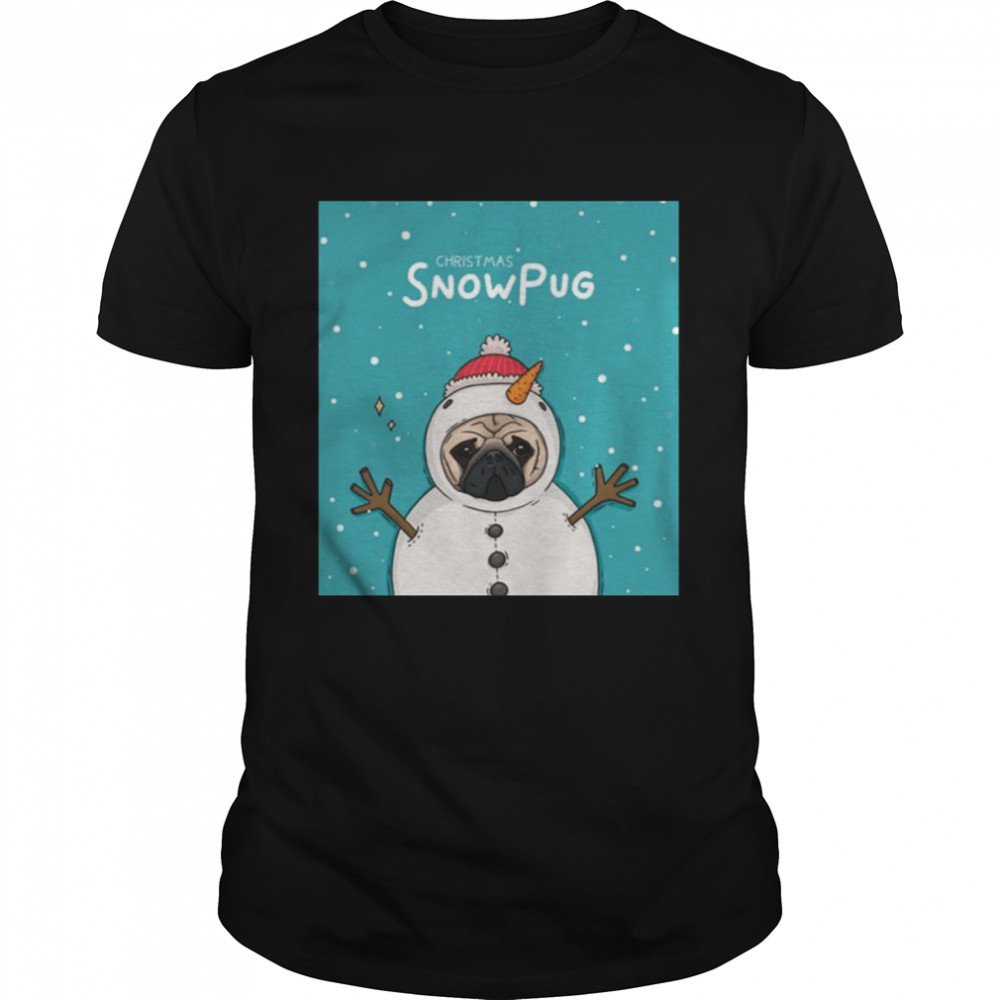 Snow Pug Funny Cosplay Christmas shirt