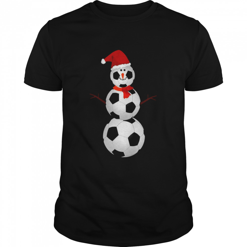Soccer Snowman Christmas shirt