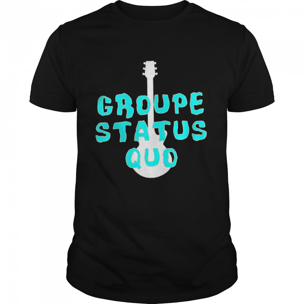 White Guitar Art Groupe Status Quo shirt