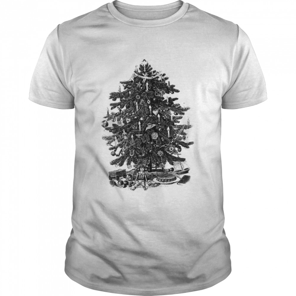 Black Art Christmas Tree With Ornaments And Toys shirt