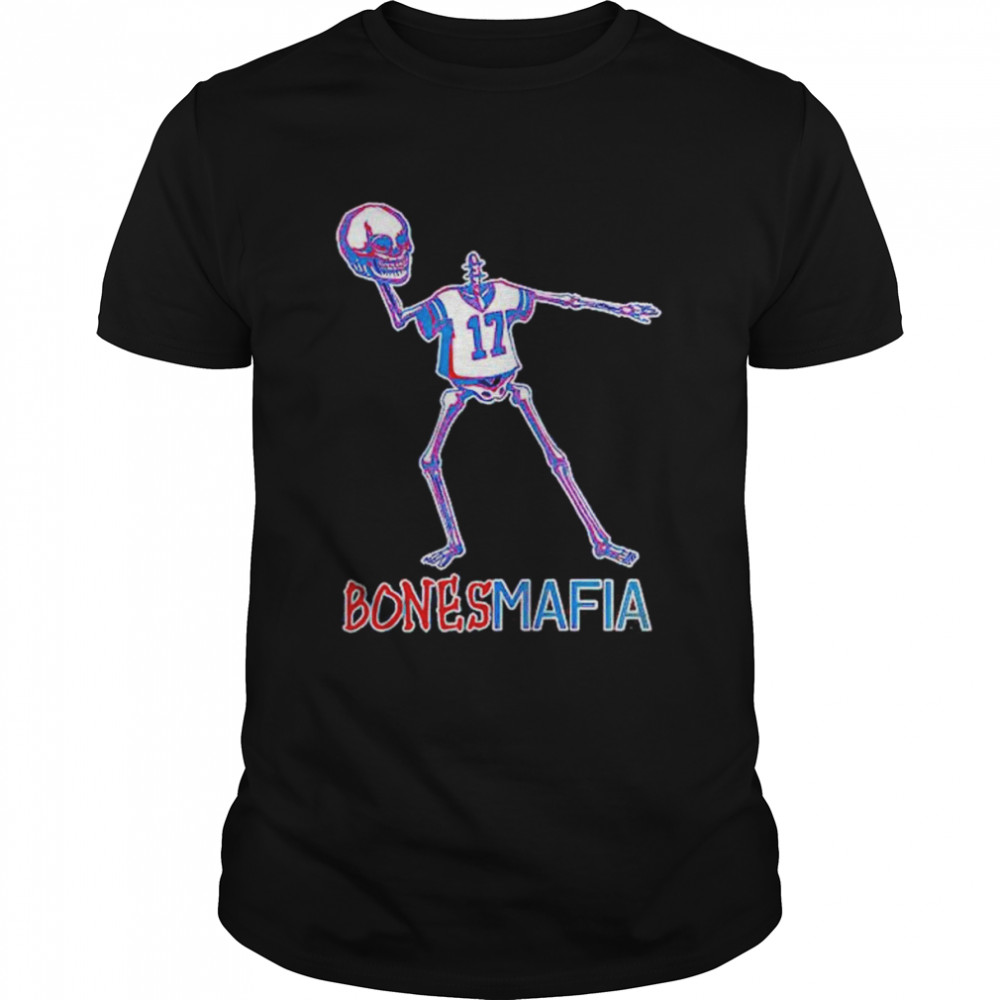 buffalo Bills Josh Allen skeleton bones mafia shirt