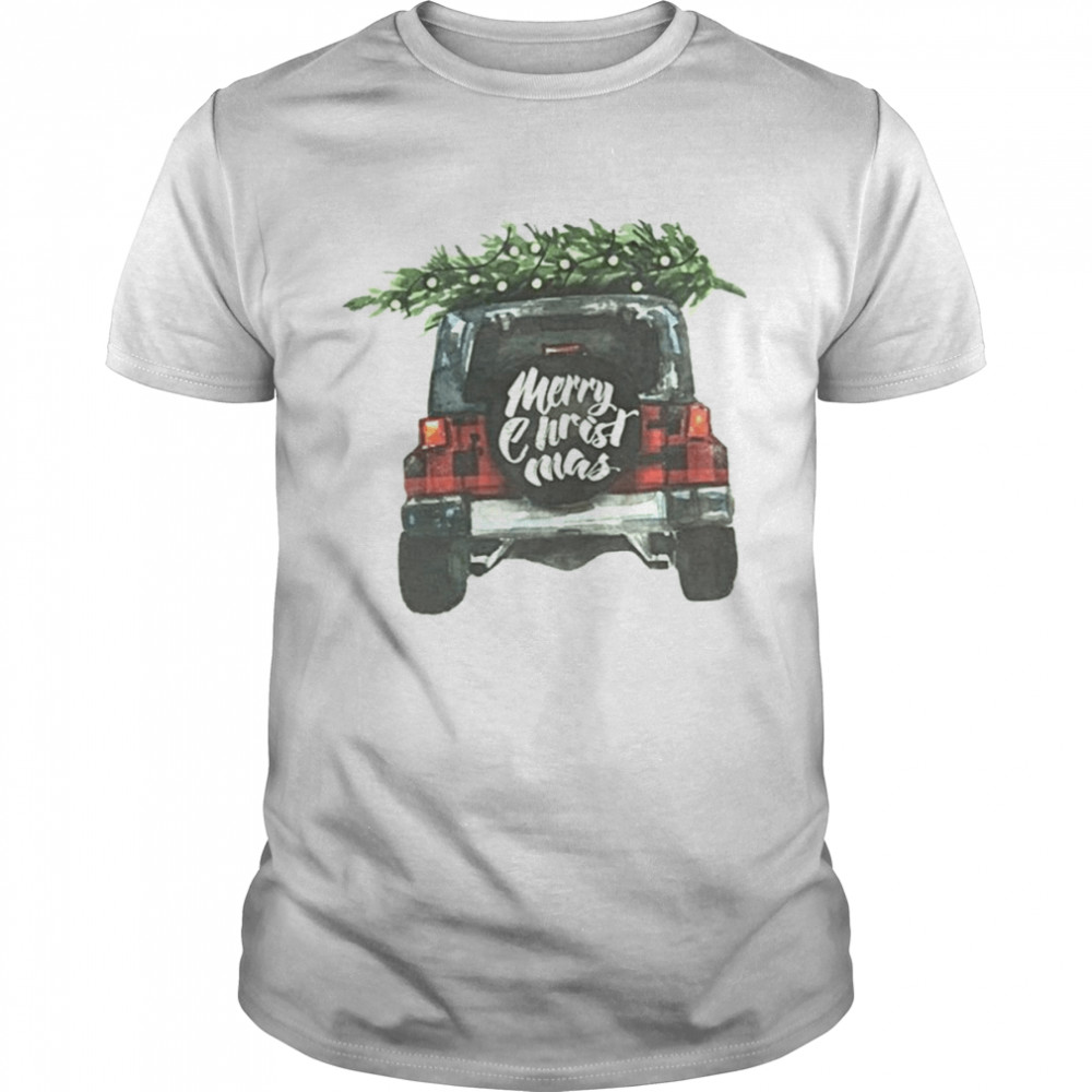 Christmas Jeep Picking Up The Pine Tree shirt