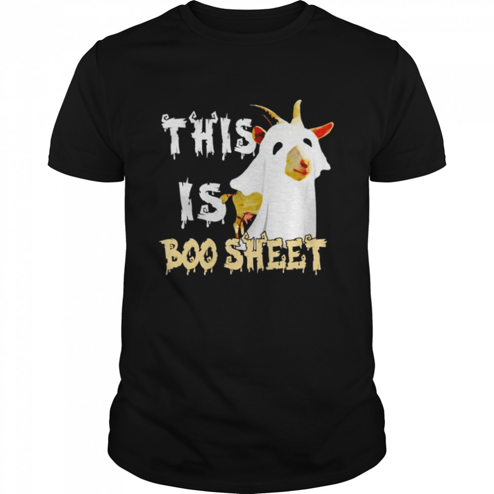 goat Halloween this is boo sheet shirt