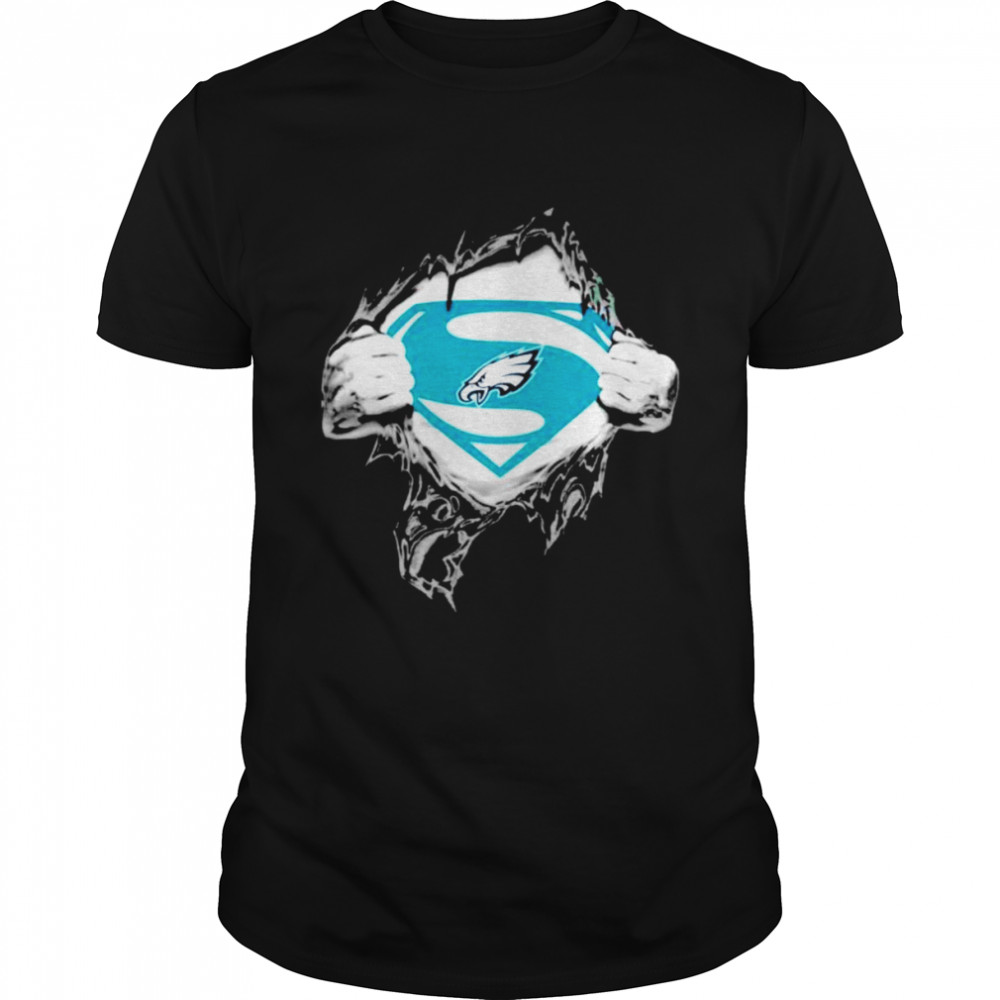 Philadelphia Eagles Superman logo shirt