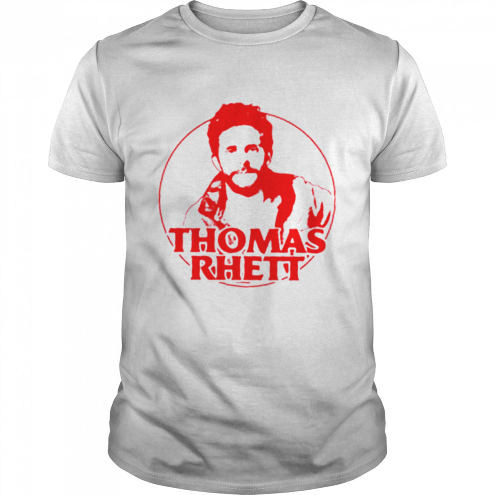 Red Portrait Art Thomas Rhett Singer Songwriter shirt