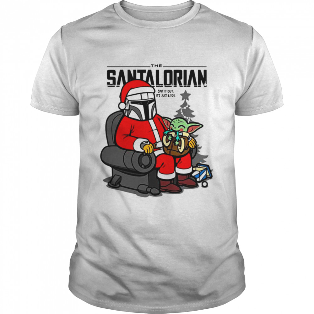 Santa Clause Baby Yoda Baby Yoda Christmas T-Shirt