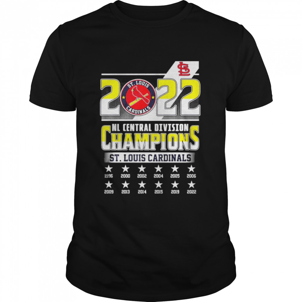 St Louis Cardinals 2022 NL Central Division Champions 1996-2022 shirt
