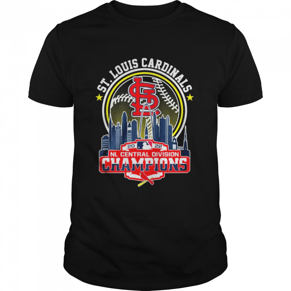 St Louis Cardinals 2022 NL Central Division Champions Skyline shirt