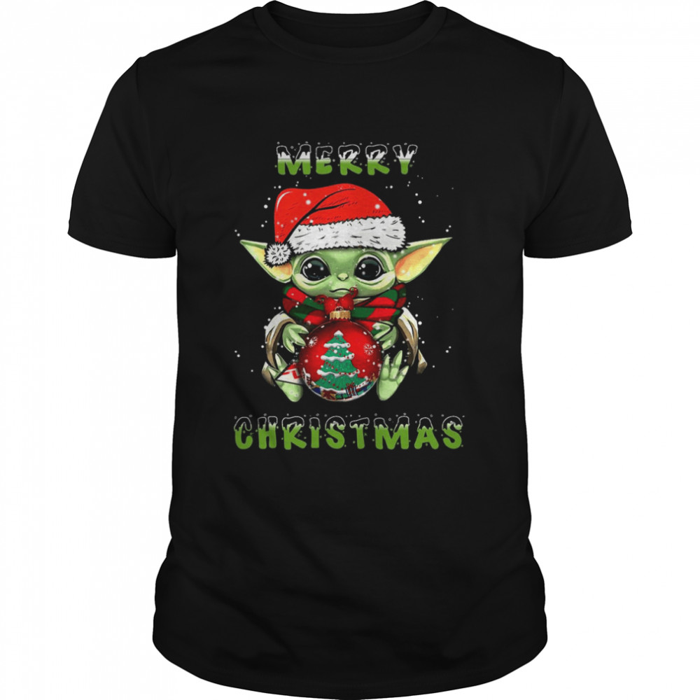Star Wars Christmas Baby Yoda With Xmas Ball shirt