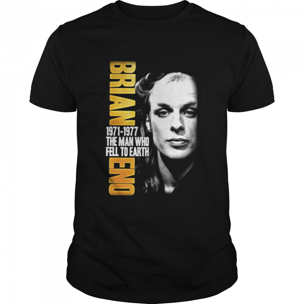The Man Who Fell To Earth Brian Eno Roxy Music shirt Classic Men's T-shirt