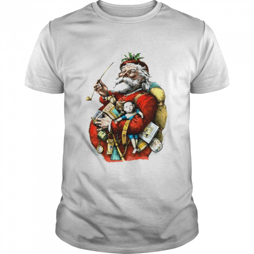 Victorian Santa Clause Original Art Of Santa shirt