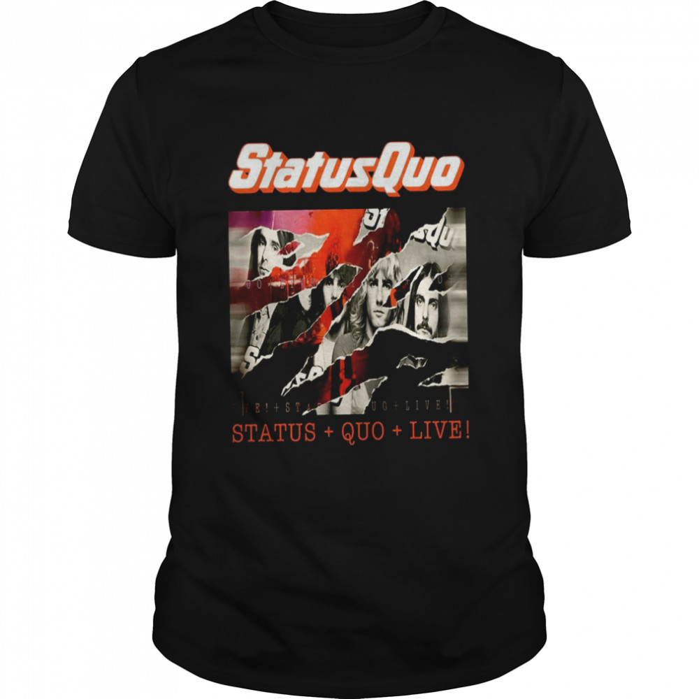 80s Music Art Spring Tour Status Quo shirt