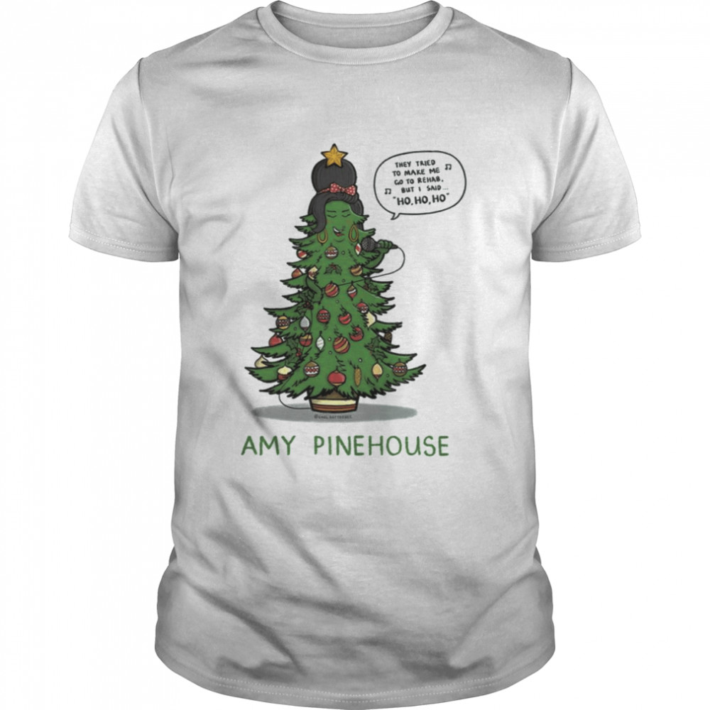 Amy Pinehouse Cute Animated Christmas Tree Singing shirt