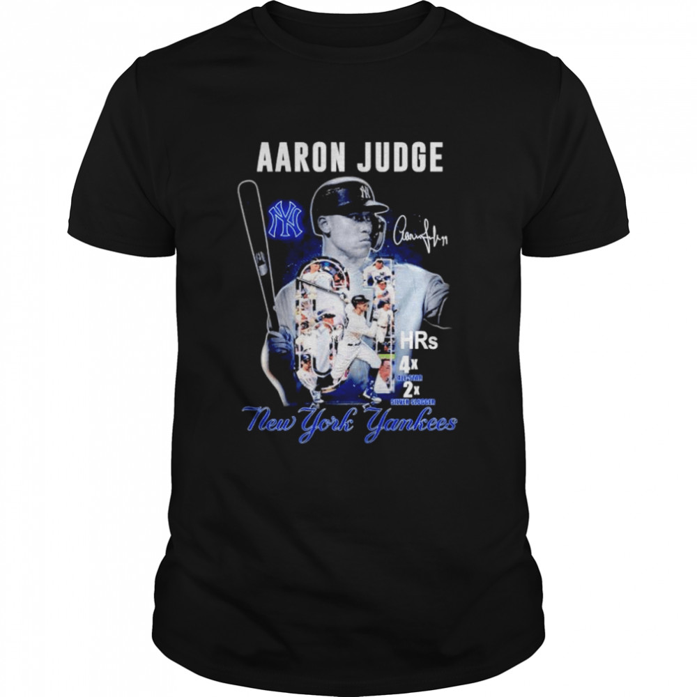Arron Judge New York Yankees HRs 4x All-Star 2x Silver Slugger shirt