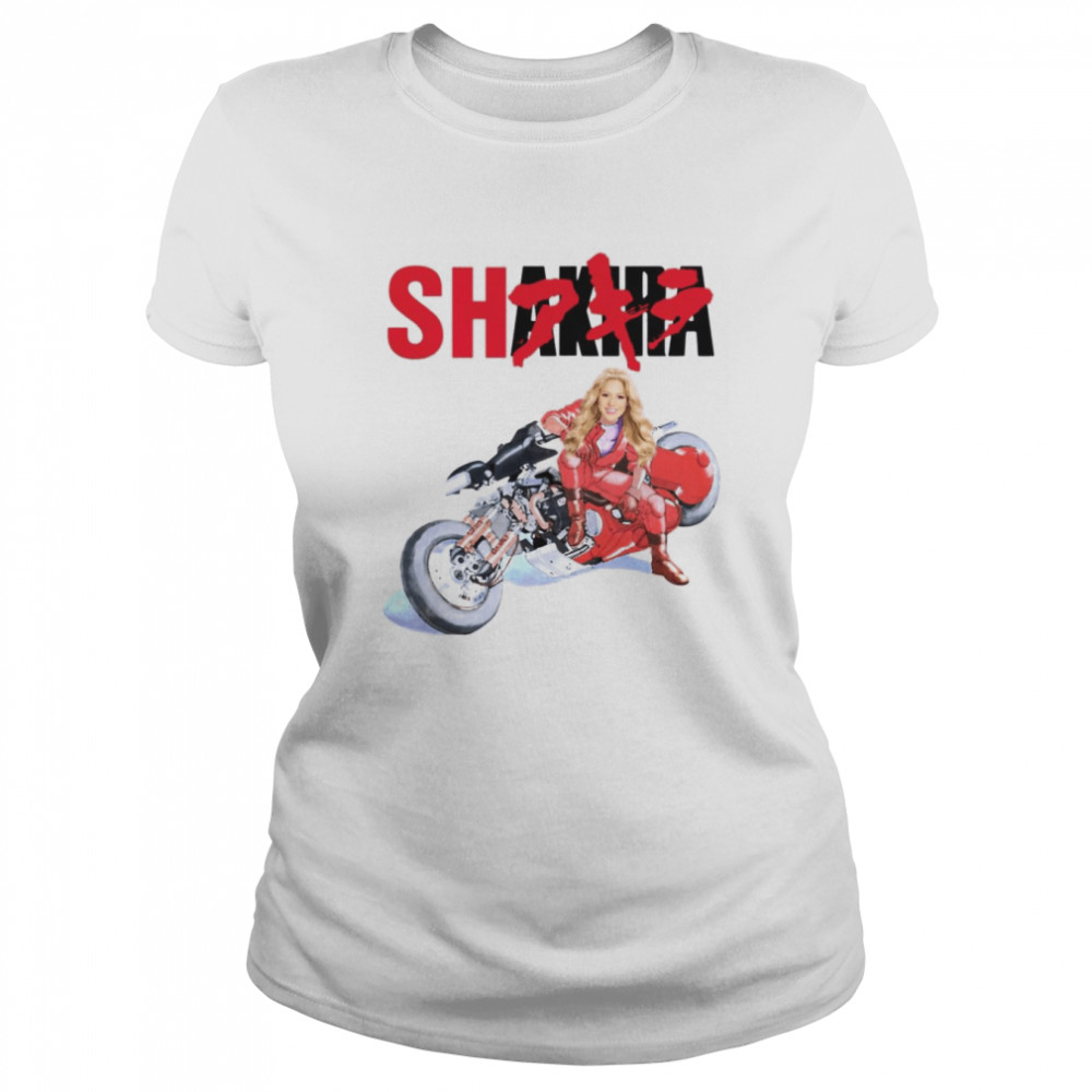 Beautiful Motorcyclist Shakira Akira Inspired shirt Classic Women's T-shirt