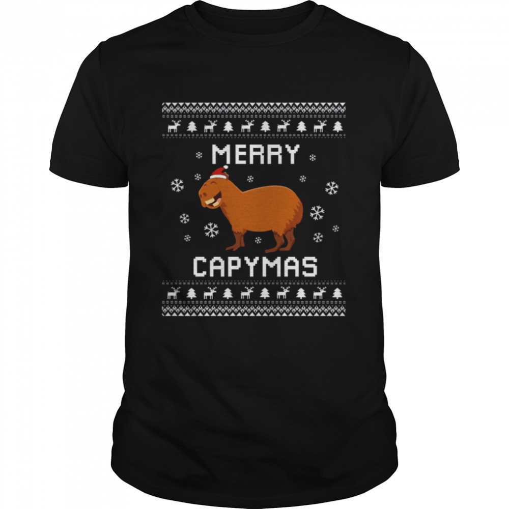 Capybara Christmas Capybara Inu shirt Classic Men's T-shirt