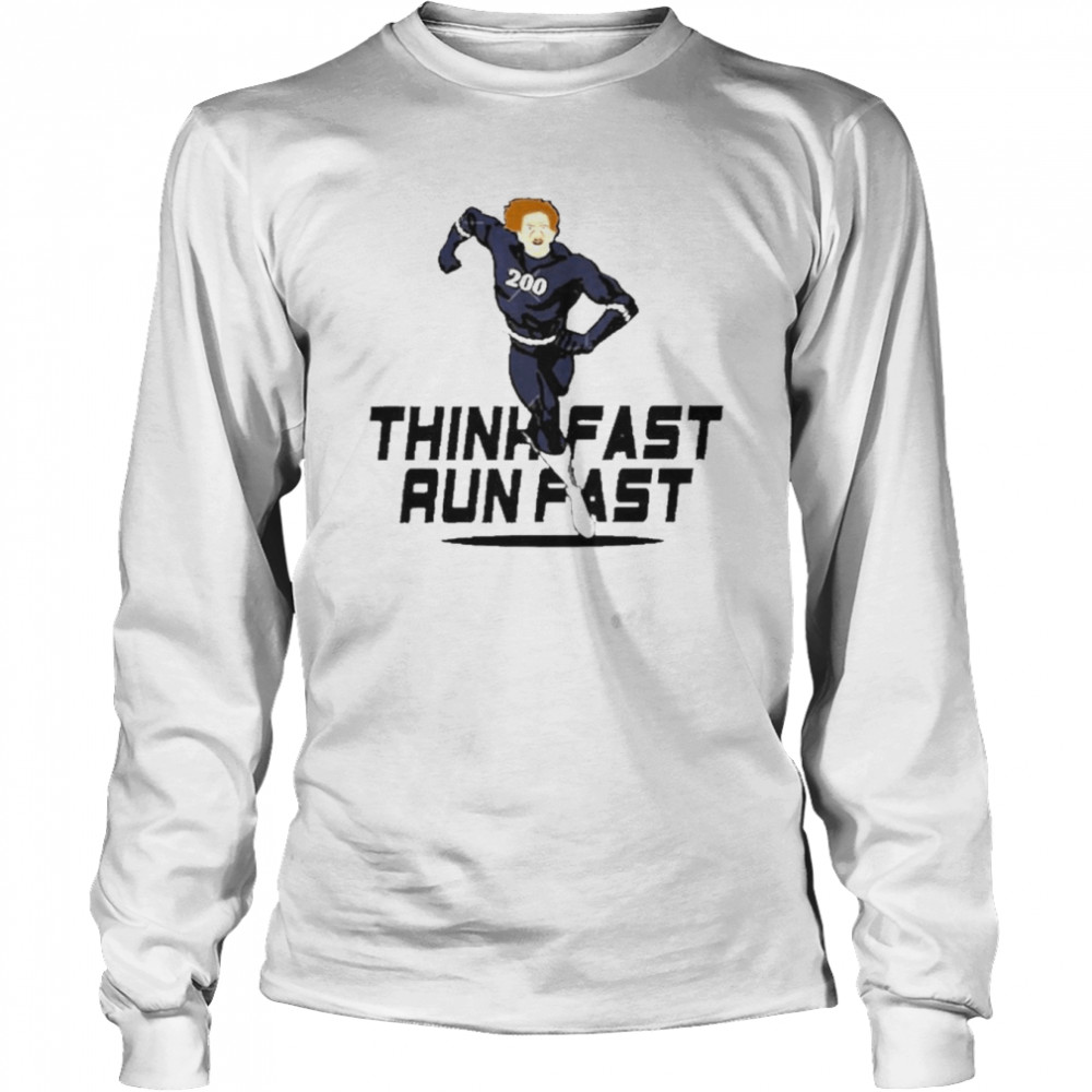Chad Powers 200 American Football Think Fast Run Fast Long Sleeved T-shirt
