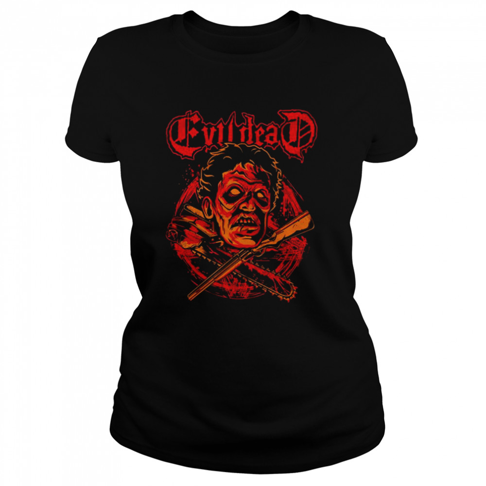 Chainsaw And Gun Evil Dead shirt Classic Women's T-shirt