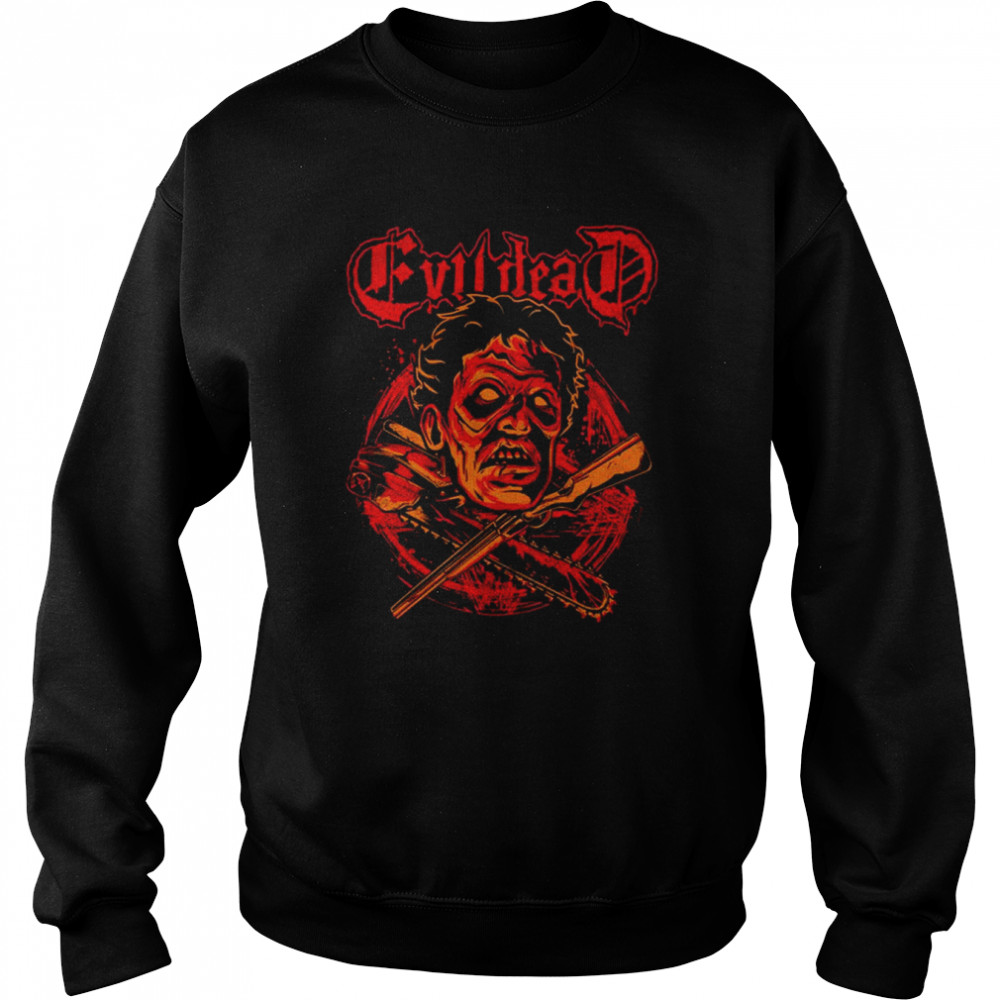 Chainsaw And Gun Evil Dead shirt Unisex Sweatshirt