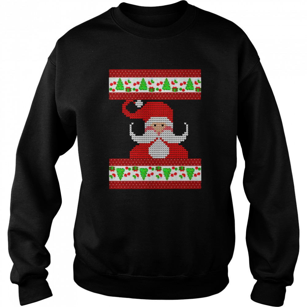 Chibi Santa Knit Pattern Christmas shirt Unisex Sweatshirt