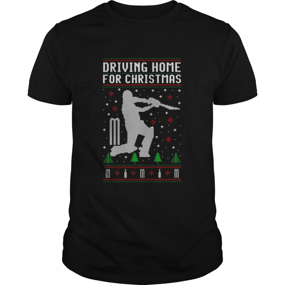 Driving Home For Christmas Cricket shirt