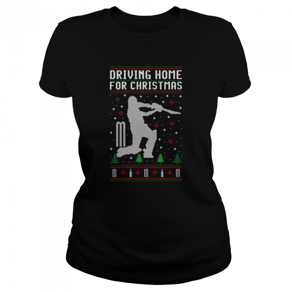Driving Home For Christmas Cricket shirt Classic Women's T-shirt