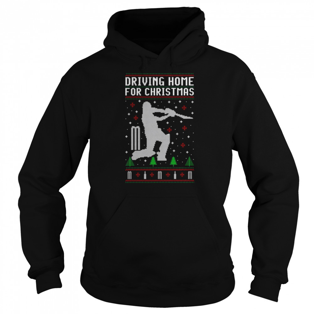 Driving Home For Christmas Cricket shirt Unisex Hoodie