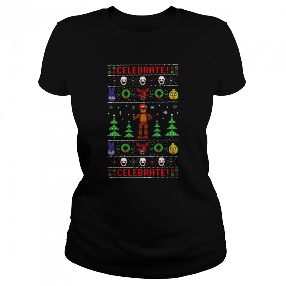Five Nights At Freddy’s Knit Pattern shirt Classic Women's T-shirt