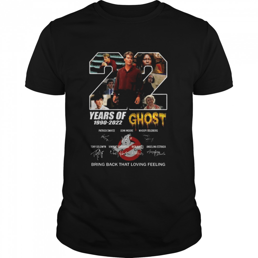 Ghost 22 years of 1990-2022 bring back that loving feeling signatures shirt Classic Men's T-shirt