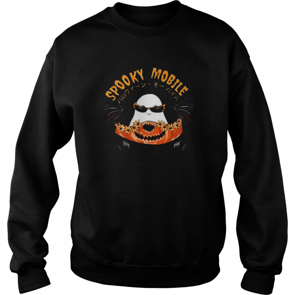 Halloween Costume Vintage Floral Ghost Pumpkin shirt Unisex Sweatshirt