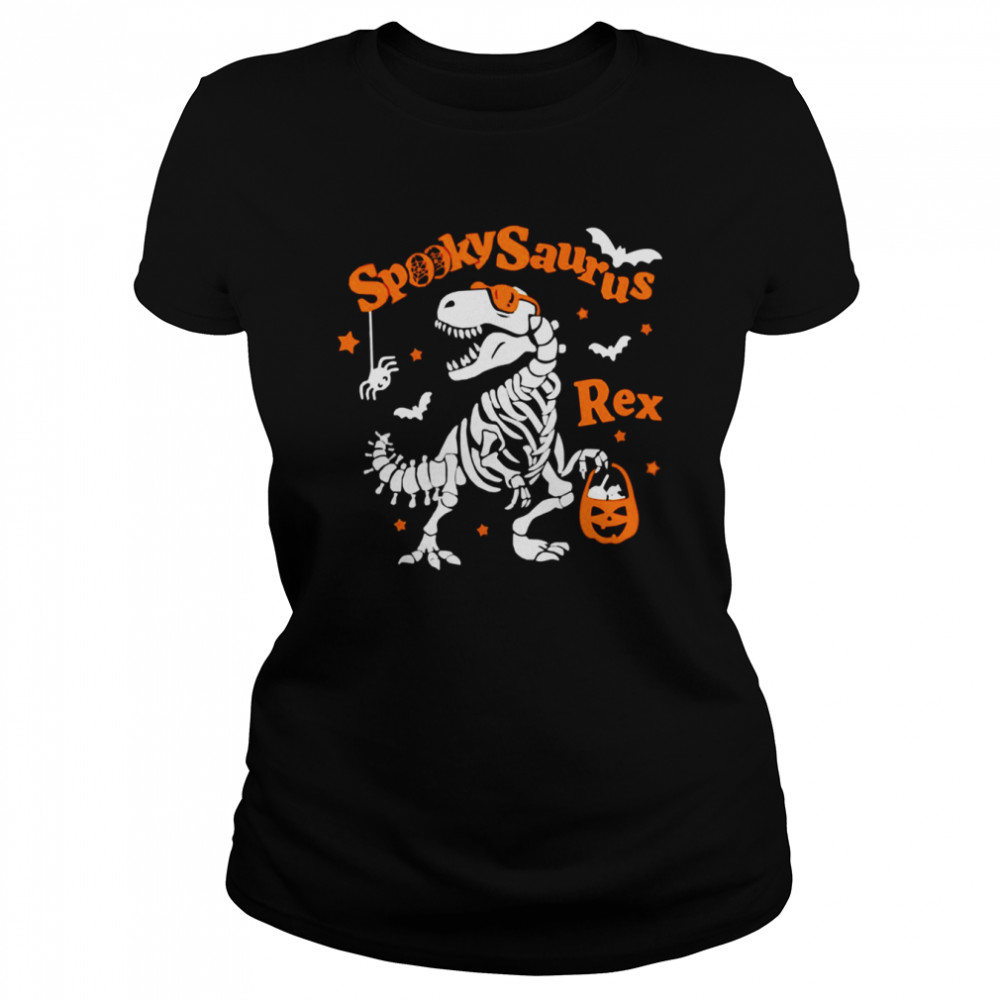 Halloween Dinosaur Fall Cut Files Kids shirt Classic Women's T-shirt