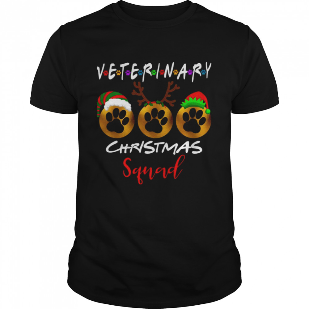 Veterinary Christmas Squad Matching Group Design shirt